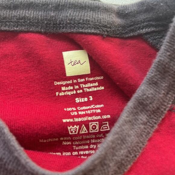 Boy’s Tea Collection lion graphic print crew neck t-shirt size 3 - Picture 2 of 3